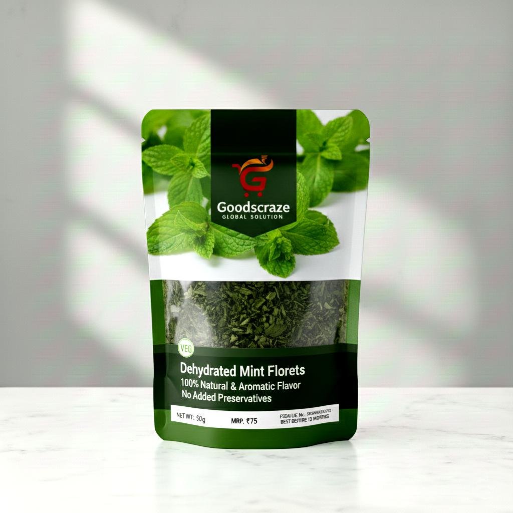 dehydrated mint florates