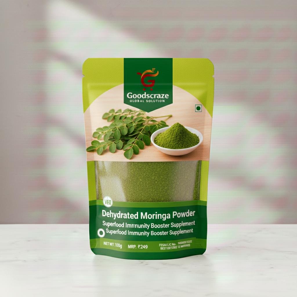 dehydrated moringa leaves powder